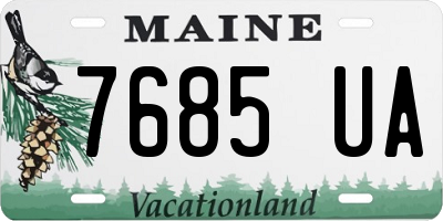 ME license plate 7685UA
