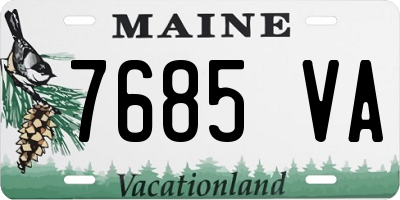 ME license plate 7685VA
