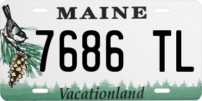 ME license plate 7686TL