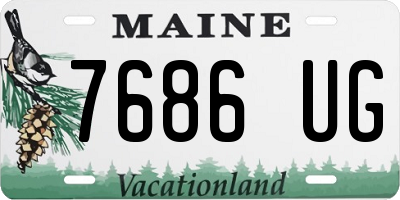 ME license plate 7686UG