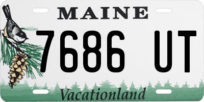 ME license plate 7686UT