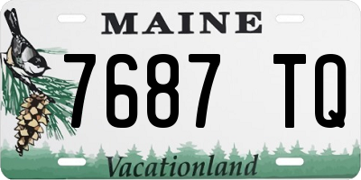 ME license plate 7687TQ