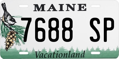 ME license plate 7688SP