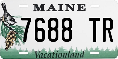 ME license plate 7688TR