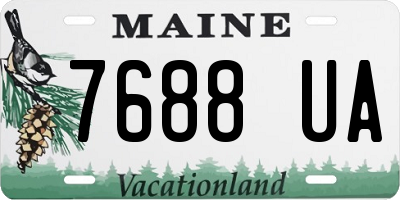 ME license plate 7688UA