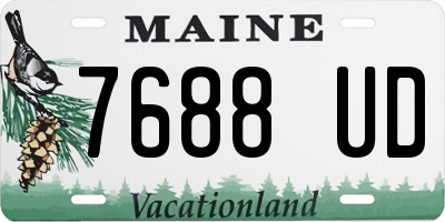 ME license plate 7688UD