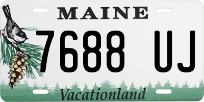 ME license plate 7688UJ