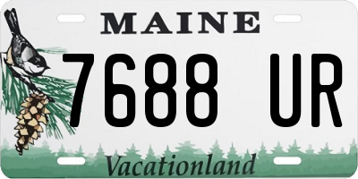 ME license plate 7688UR