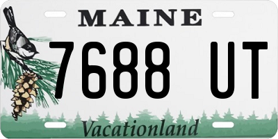 ME license plate 7688UT