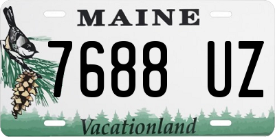 ME license plate 7688UZ