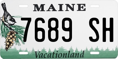 ME license plate 7689SH