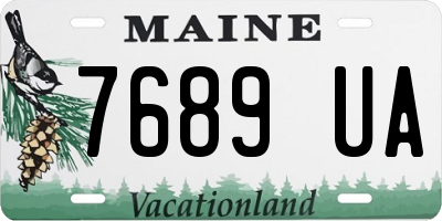 ME license plate 7689UA