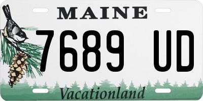 ME license plate 7689UD