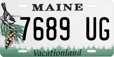 ME license plate 7689UG