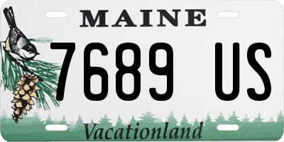 ME license plate 7689US