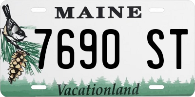 ME license plate 7690ST