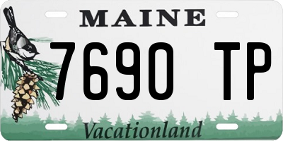 ME license plate 7690TP