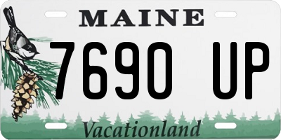 ME license plate 7690UP