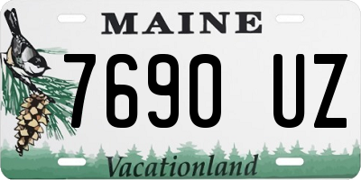 ME license plate 7690UZ
