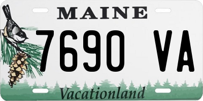 ME license plate 7690VA