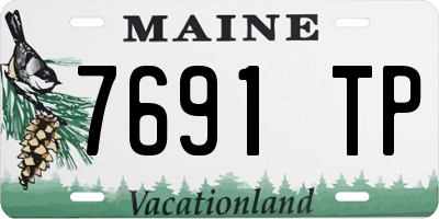 ME license plate 7691TP