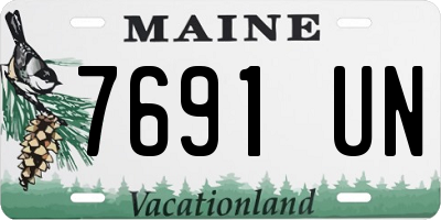 ME license plate 7691UN