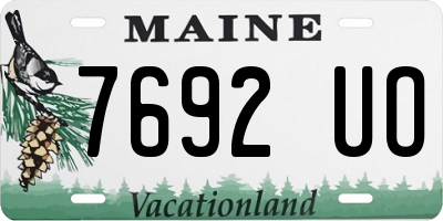 ME license plate 7692UO