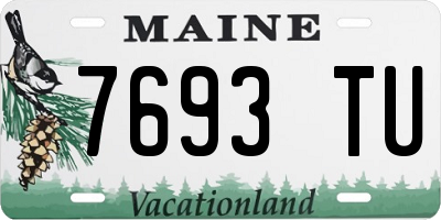 ME license plate 7693TU