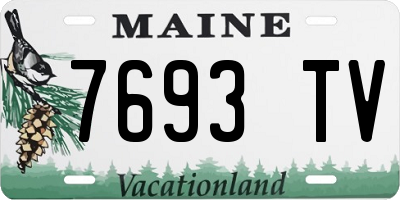 ME license plate 7693TV