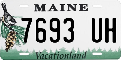 ME license plate 7693UH