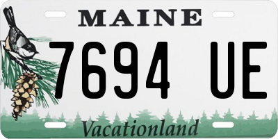 ME license plate 7694UE