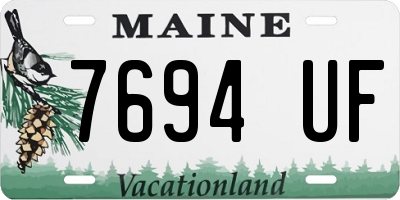 ME license plate 7694UF