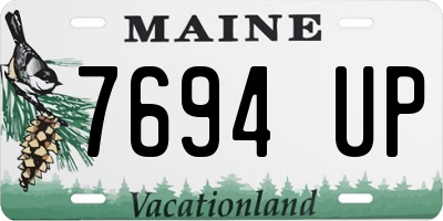ME license plate 7694UP