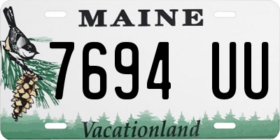 ME license plate 7694UU