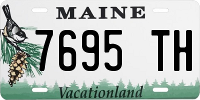 ME license plate 7695TH