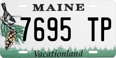 ME license plate 7695TP