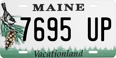 ME license plate 7695UP