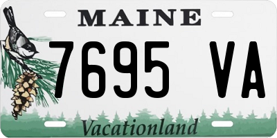 ME license plate 7695VA