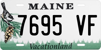 ME license plate 7695VF
