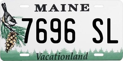 ME license plate 7696SL