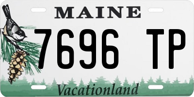 ME license plate 7696TP