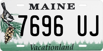 ME license plate 7696UJ