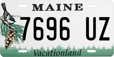 ME license plate 7696UZ