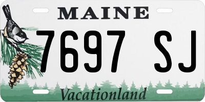 ME license plate 7697SJ