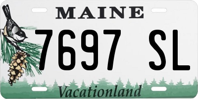 ME license plate 7697SL