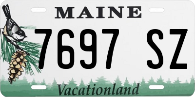 ME license plate 7697SZ