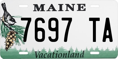 ME license plate 7697TA