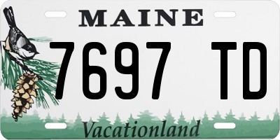 ME license plate 7697TD