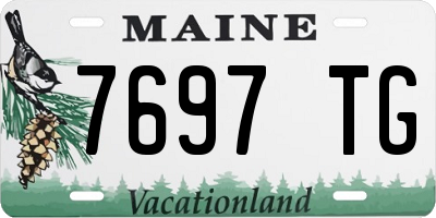 ME license plate 7697TG
