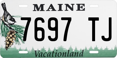 ME license plate 7697TJ